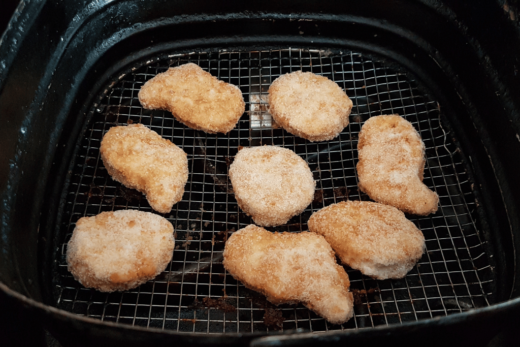 Air Frying Process for Corn Nuggets 