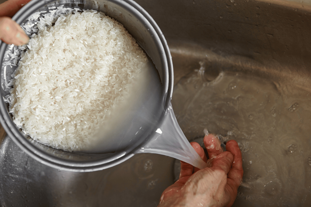 Preparing the Rice Mixture for Air Fryer Rice Pudding