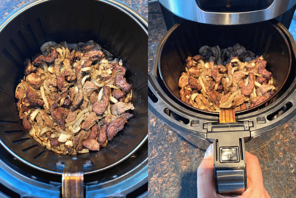 Arranging the Liver in the Air Fryer