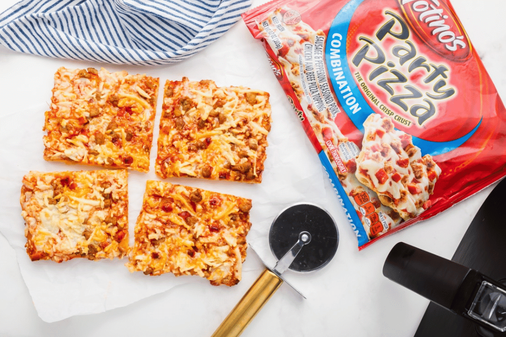 Prepare Totino's Party Pizza in Air Fryer